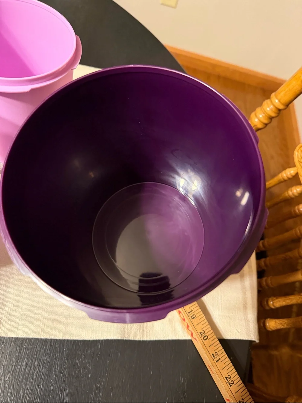Tupperware Heritage 3-piece purple canister set